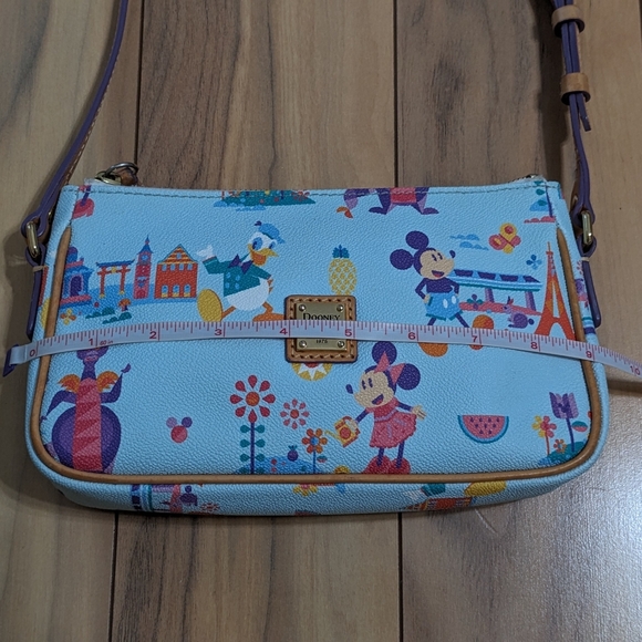 EUC! Dooney &Bourke X Disney Epcot Flower Garden Festival Figment Crossbody Bag - Picture 11 of 16